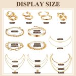 Tiamon 12 Pcs 90s Silver Gold Jewelry Set for Women Men 4 Earring Sets 4 Necklace 4 Bracelets for Girl Punk - Image 6